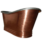 Load image into Gallery viewer, Freestanding Copper Bathtub Nickel Inside
