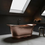 Load image into Gallery viewer, Straight Base Copper Bathtub Hammered Full Copper
