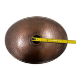 Load image into Gallery viewer, Oval Hammered Copper Sink

