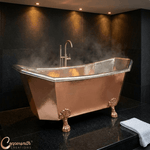 Load image into Gallery viewer, Eight Sided Clawfoot Copper Bathtub Nickel Inside Outside Shining Copper
