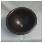 Load image into Gallery viewer, Copper Sink 14x8 Dark Antique Hammered
