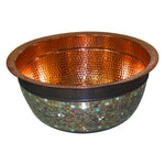 Load image into Gallery viewer, Copper Sink Glass Mosaic Exterior
