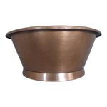Load image into Gallery viewer, Round Copper Tub Hammered Antique
