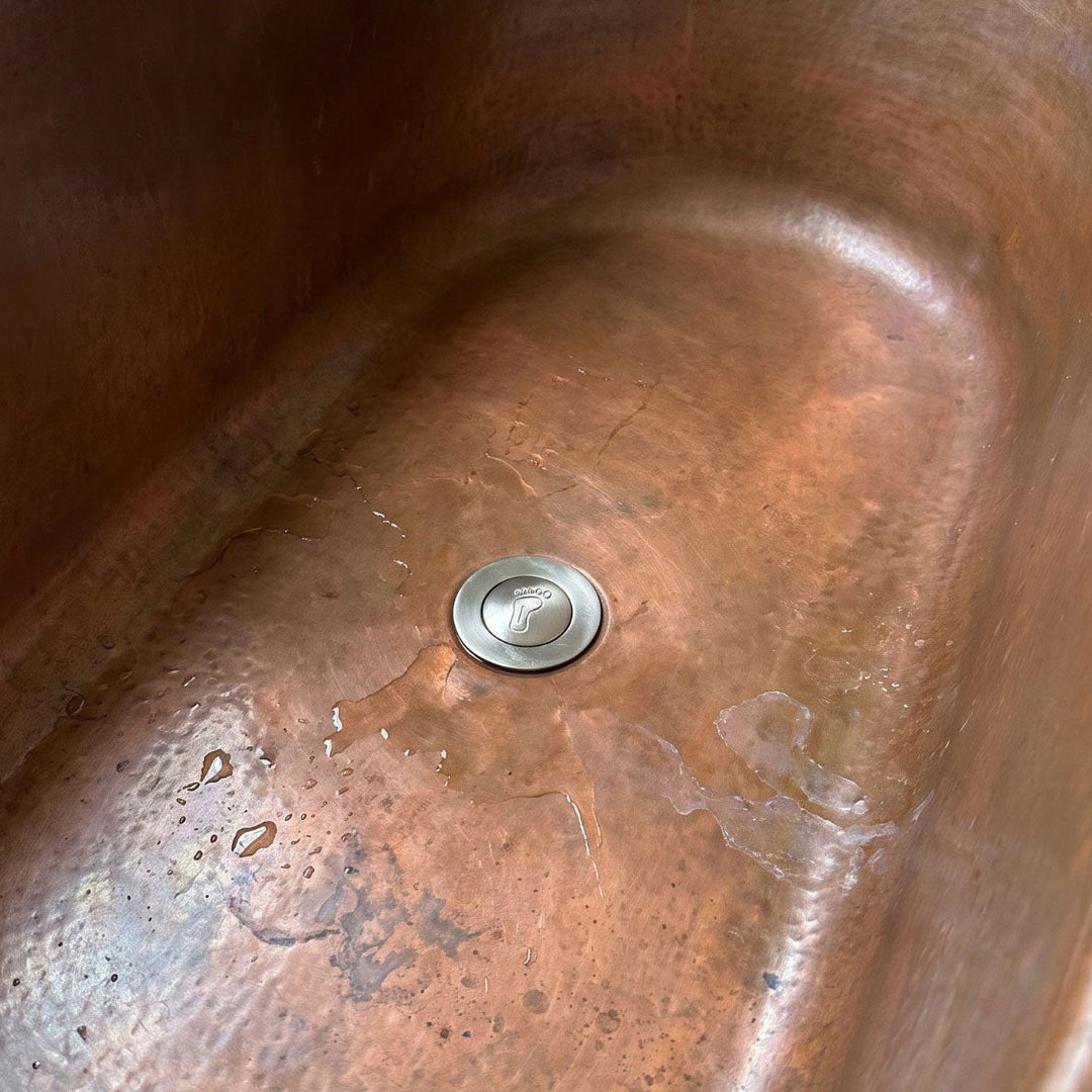 Tin Finish Brass Popup Waste for Bathtubs
