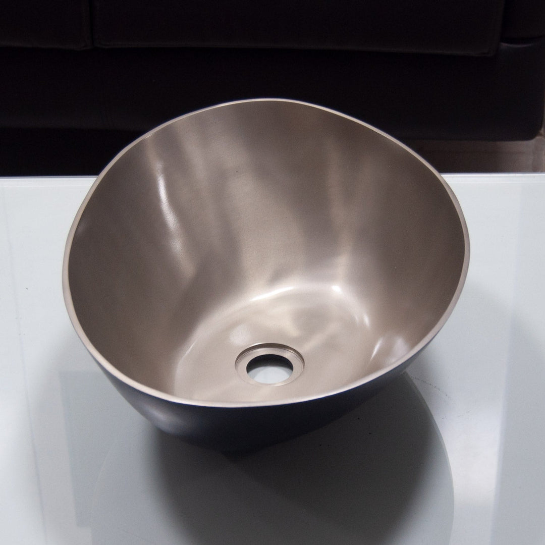 Cast Bronze Sink 18 inch Earthen Lamp Style