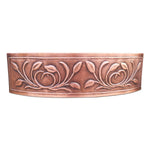 Load image into Gallery viewer, D Shape Petal Front Apron Copper Kitchen Sink
