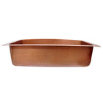 Load image into Gallery viewer, D-Shape Single Bowl Hammered Front Apron Copper Kitchen Sink
