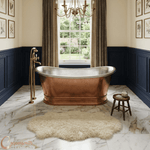 Load image into Gallery viewer, Antique Copper Bathtub Nickel Finish Inside
