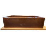 Load image into Gallery viewer, Single Bowl Smooth Front Apron Plain Antique Copper Kitchen Sink
