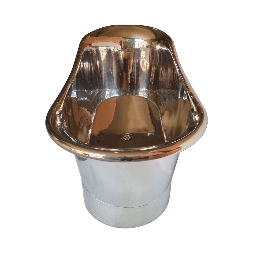 Straight Base Copper Bathtub Full Nickel Finish 1500mm