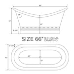 Load image into Gallery viewer, Hammered Double Slipper Copper Tub Cascading Beaded Base
