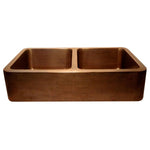 Load image into Gallery viewer, Rectangular Double Bowl Copper Kitchen Sink
