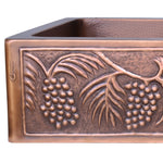 Load image into Gallery viewer, Double Bowl Five Grape Front Apron Copper Kitchen Sink
