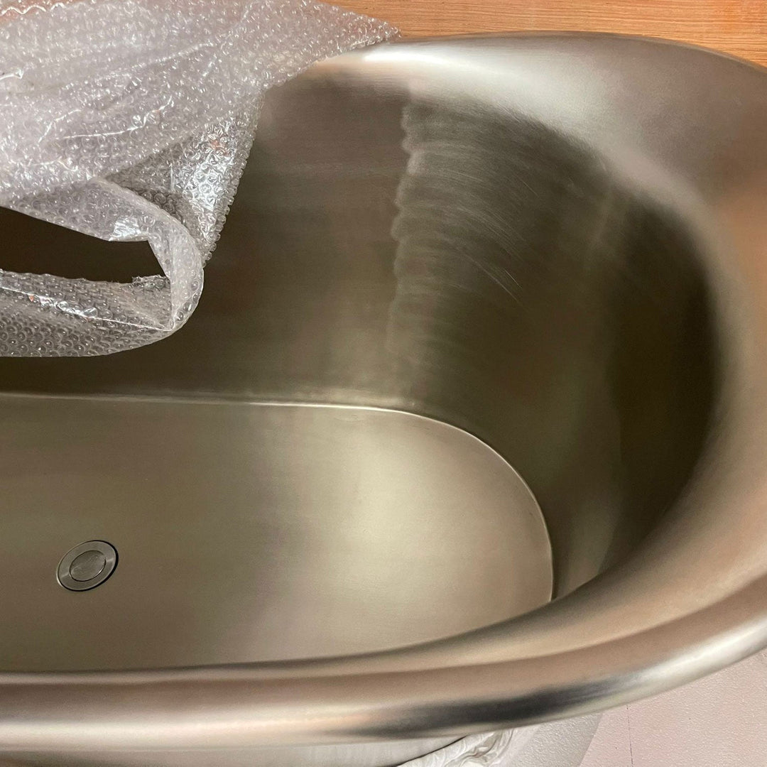 Straight Base Copper Bathtub Tin Inner & Outer Coating