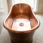 Load image into Gallery viewer, Copper Finish Brass Popup Waste for Bathtubs
