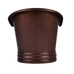 Load image into Gallery viewer, Hammered Dark Copper Double Slipper Tub
