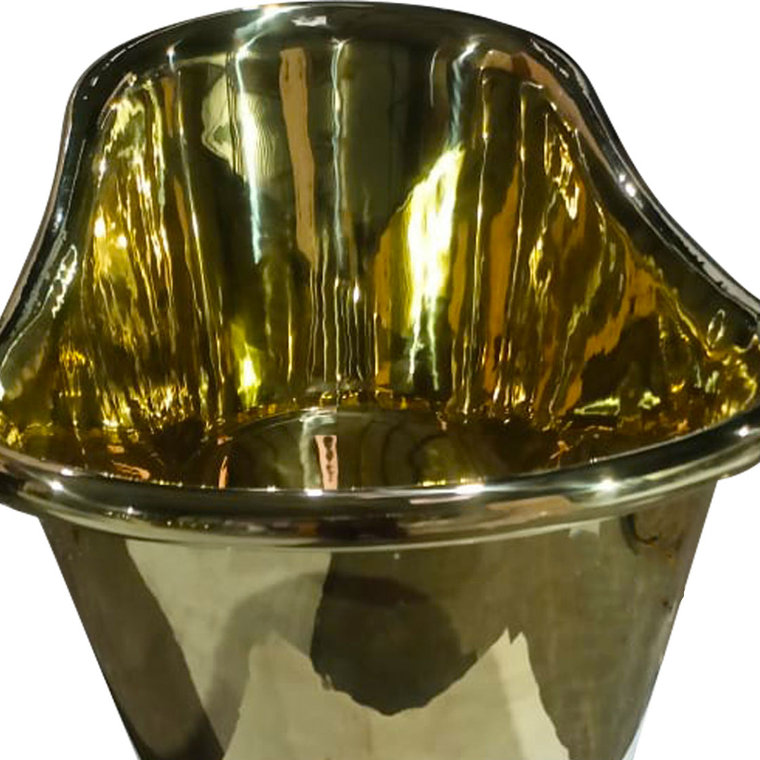 Brass Bathtub Rolled Pipe Top Full Polished Brass Finish