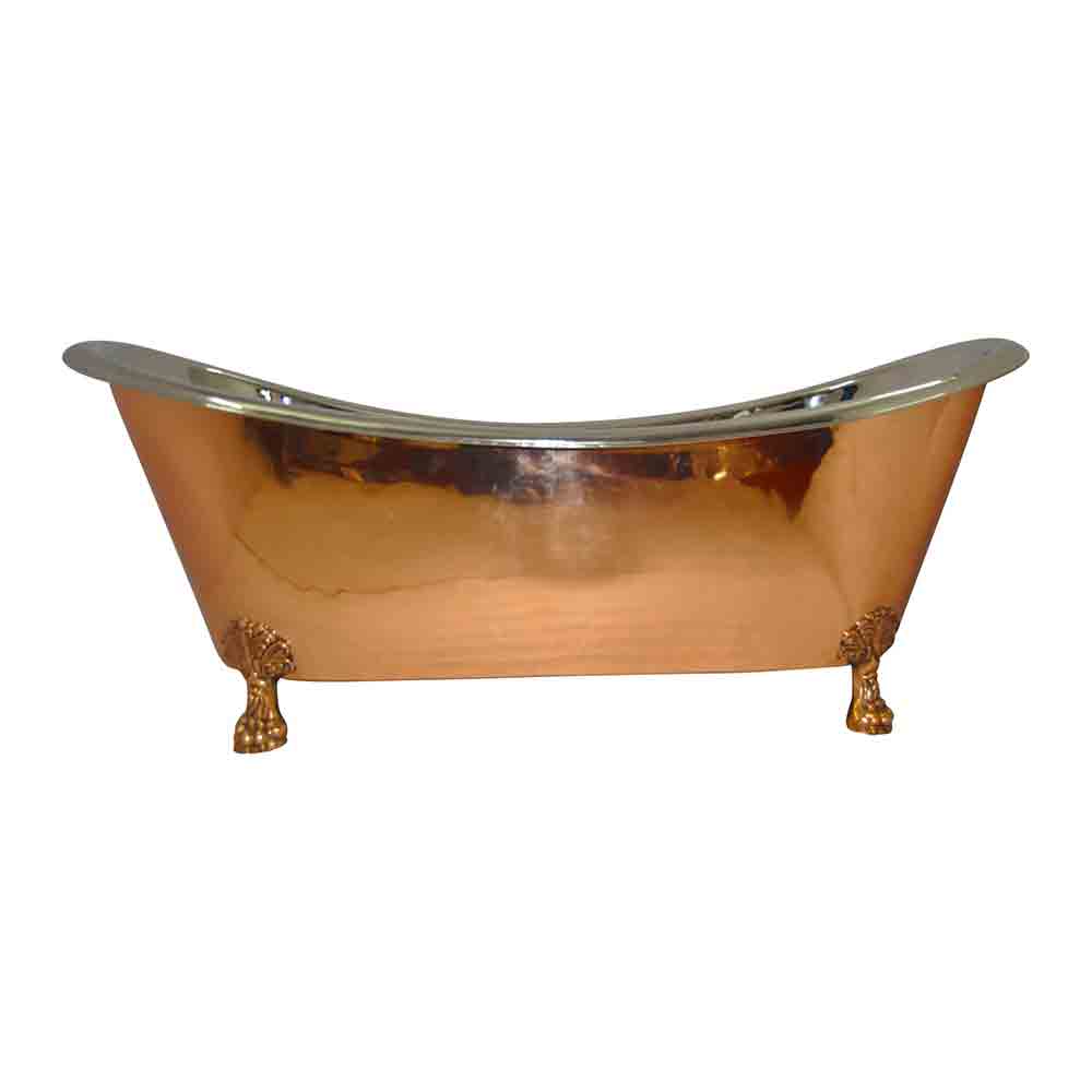 Copper Clawfoot Bathtub Nickel Inside