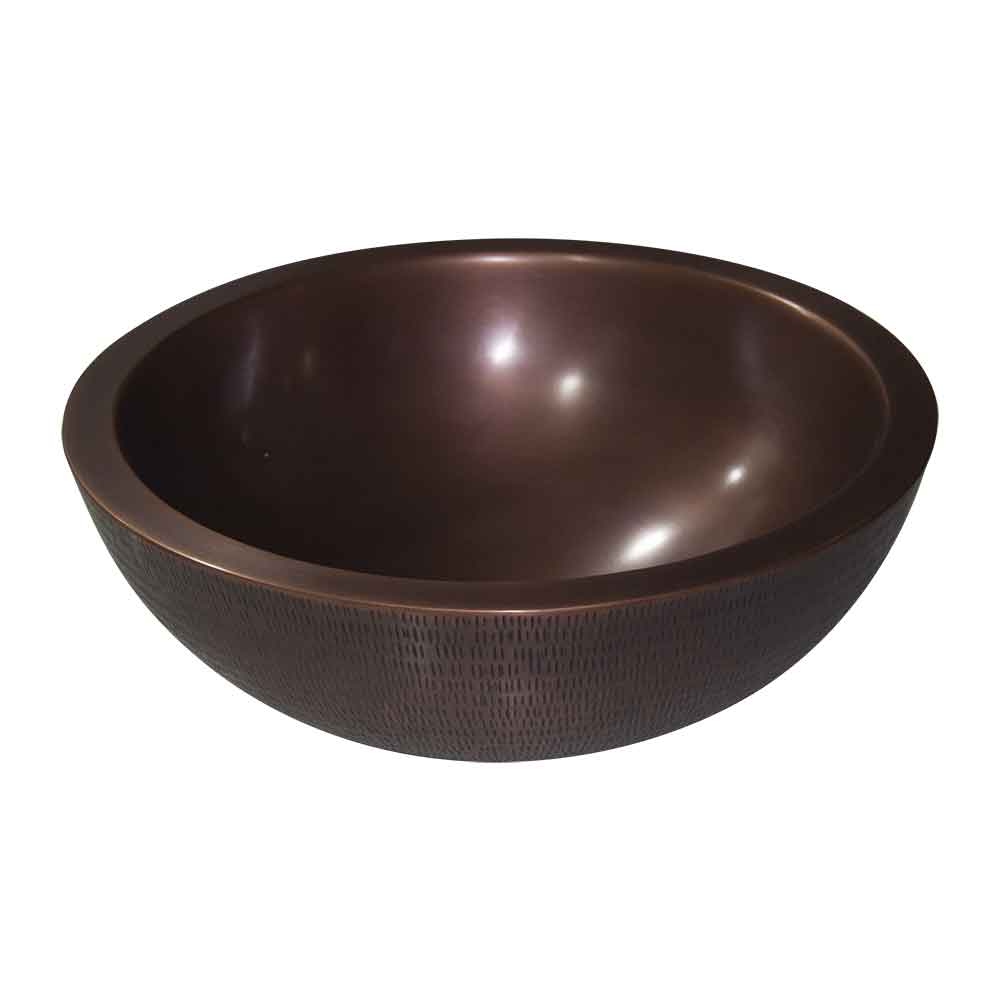 Rice Hammered Copper Sink