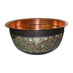 Load image into Gallery viewer, Copper Sink Glass Mosaic Exterior
