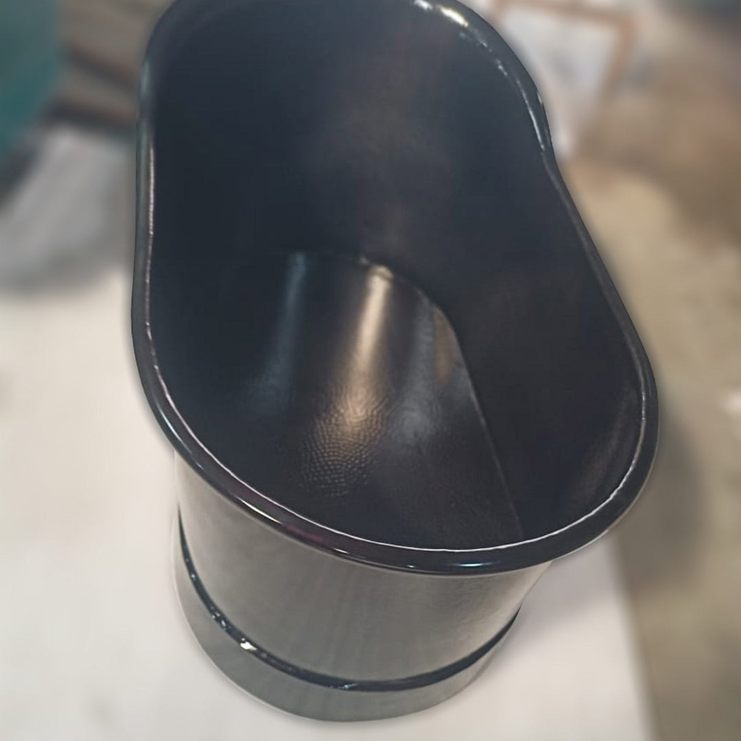 1200mm Hammered Copper Bathtub Black Interior & Exterior Finish