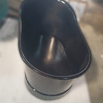 Load image into Gallery viewer, 1200mm Hammered Copper Bathtub Black Interior &amp; Exterior Finish
