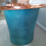 Load image into Gallery viewer, Straight Base Copper Bathtub Polish Copper Inside &amp; Patina Exterior
