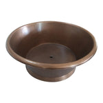 Load image into Gallery viewer, Round Copper Tub Hammered Antique
