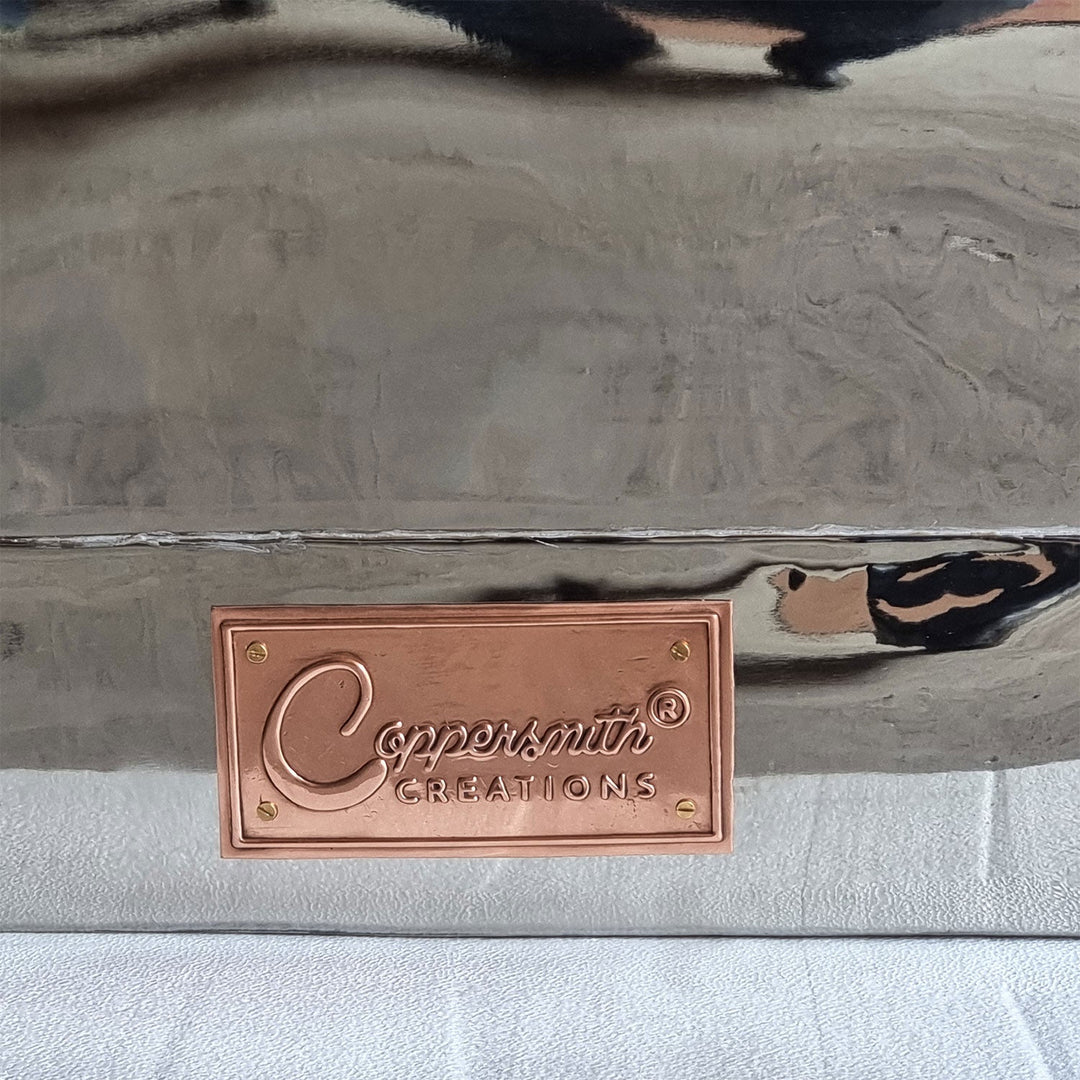 Straight Base Copper Bathtub Full Nickel Finish 1500mm