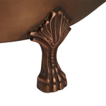 Load image into Gallery viewer, Copper Clawfoot Slipper Tub Nickel Interior

