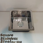 Load image into Gallery viewer, Square Stainless Steel Bar Sink
