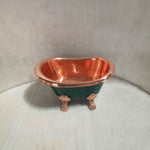 Load image into Gallery viewer, Clawfoot Copper Tub Style Sink Polish Copper Inside &amp; RAL 6004 Outside

