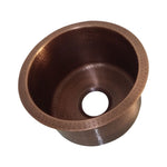 Load image into Gallery viewer, Round Copper Bar Sink 17 x 8 inch
