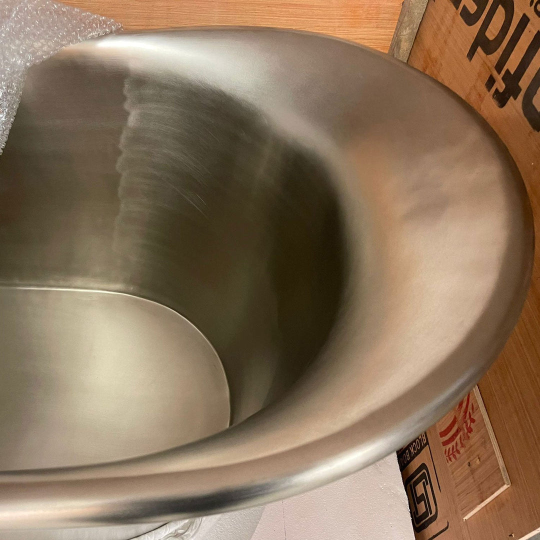 Straight Base Copper Bathtub Tin Inner & Outer Coating