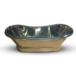 Load image into Gallery viewer, 2000mm Slanting Base Brass Bathtub Nickel Interior
