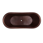 Load image into Gallery viewer, Hammered Dark Copper Double Slipper Tub
