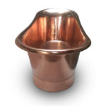 Load image into Gallery viewer, Straight Base Copper Bathtub Hammered Full Copper
