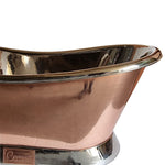 Load image into Gallery viewer, Slanting Base Copper Bathtub Nickel Inside &amp; on Base Copper Outside
