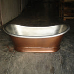 Load image into Gallery viewer, Antique Copper Bathtub Nickel Finish Inside
