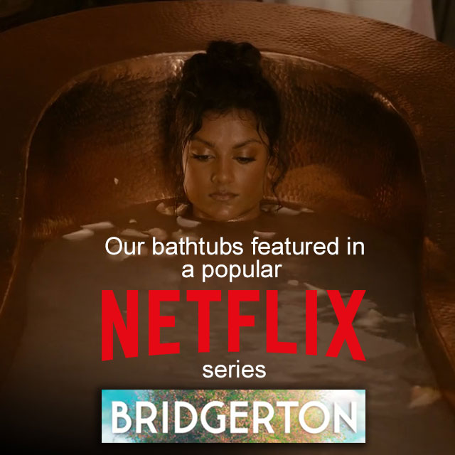 Clawfoot Copper Tub Chinese Style - The Bridgerton Bath