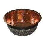 Load image into Gallery viewer, Copper Sink Glass Mosaic Exterior
