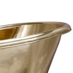Load image into Gallery viewer, Slanting Base Brass Bathtub Polished Full Brass Finish
