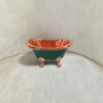Load image into Gallery viewer, Clawfoot Copper Tub Style Sink Polish Copper Inside &amp; RAL 6004 Outside
