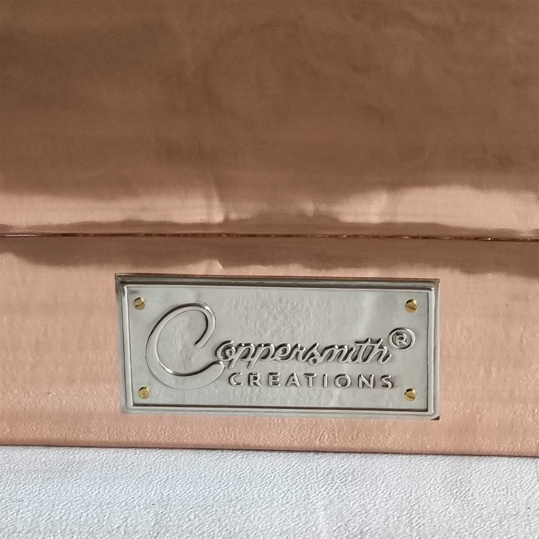 Straight Base Copper Bathtub Nickel Inside 1500mm