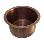 Load image into Gallery viewer, Round Copper Bar Sink 17 x 8 inch
