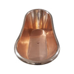 Load image into Gallery viewer, Copper Bathtub RAL 6004 Blue-Green Exterior &amp; Brass Clawfoot Legs

