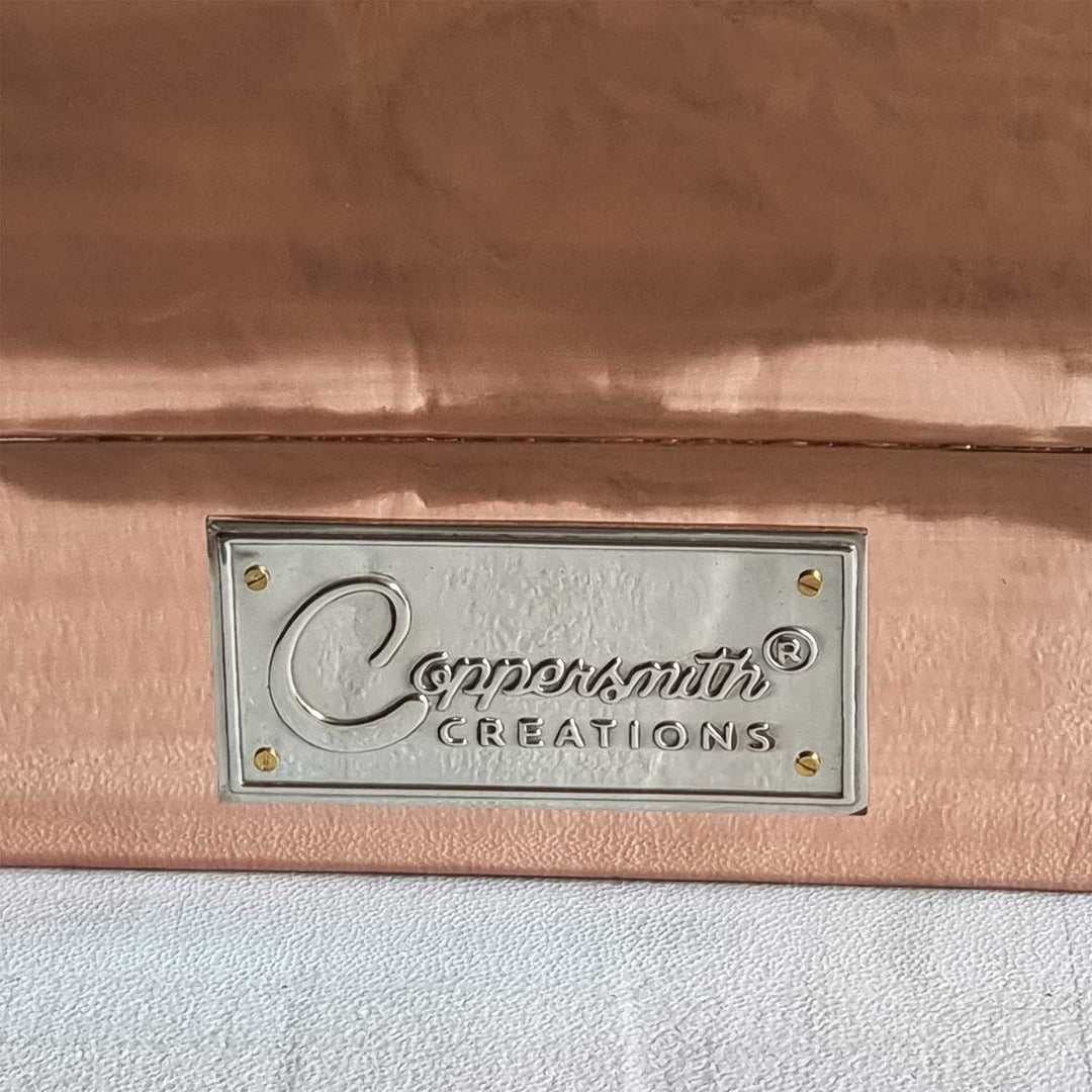 Straight Base Copper Bathtub Nickel Inside 1500mm