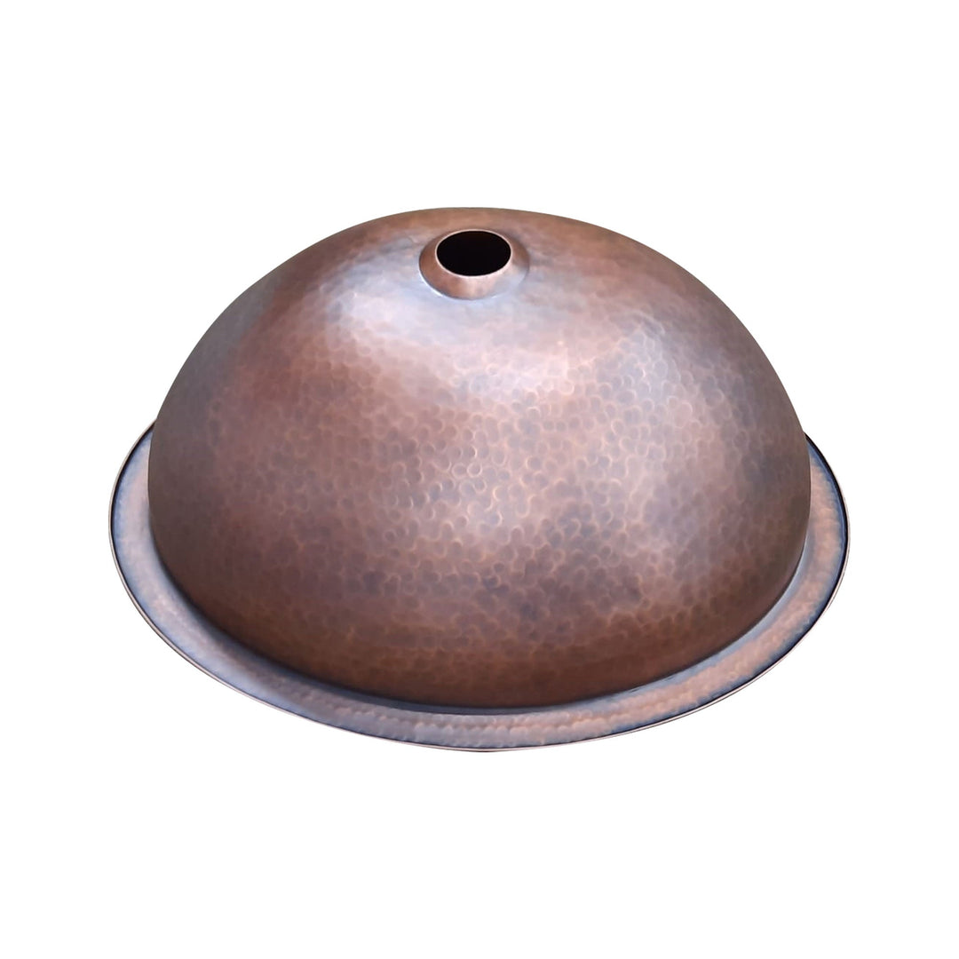 Oval Copper Sink Medium Antique 20 x 15.50 x 6 inch