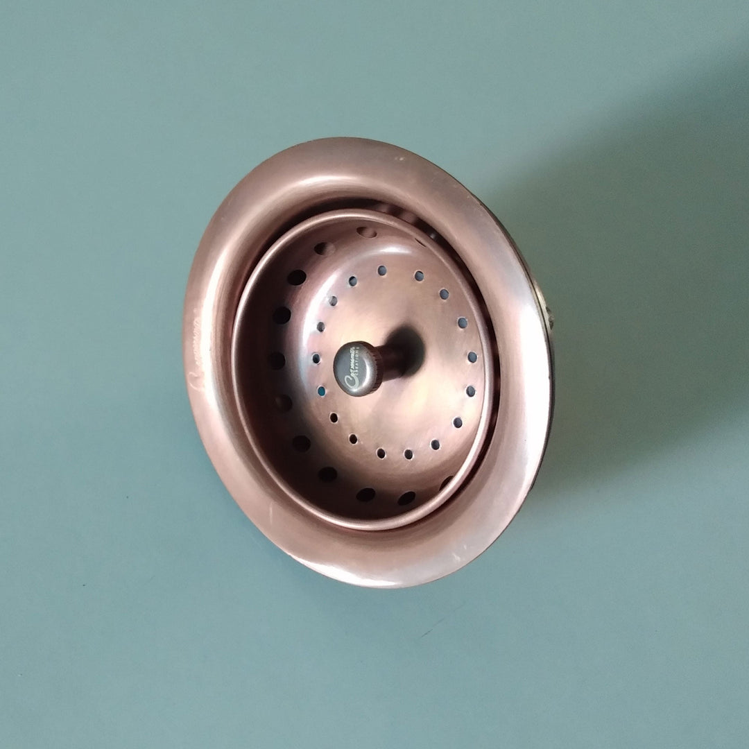 Copper Kitchen Sink Strainer Drain