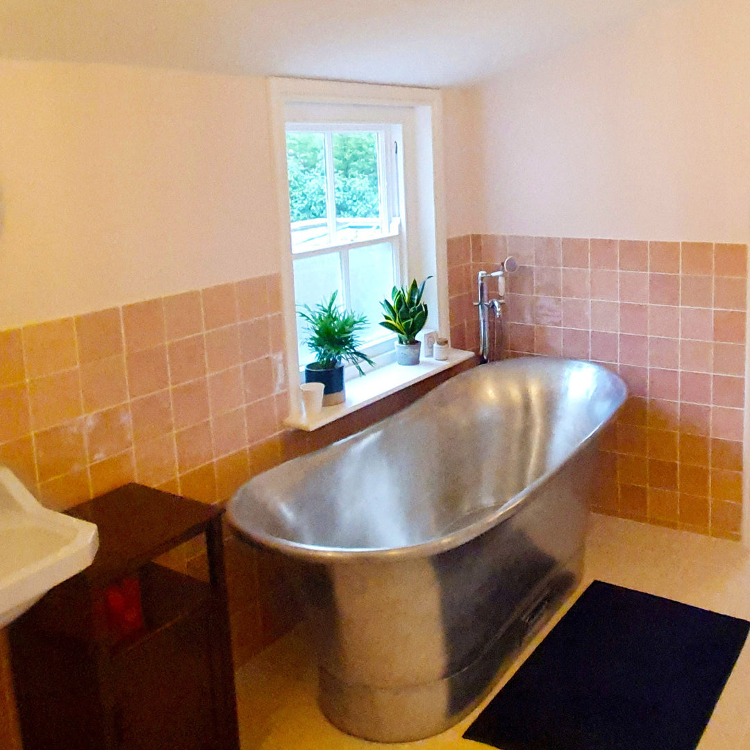 Straight Base Copper Bathtub Tin Inner & Outer Coating